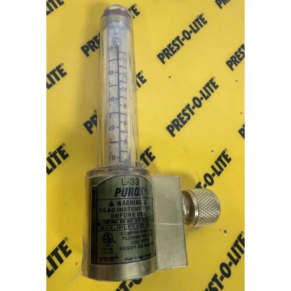 Prest-O-Lite‎ L-33 Inert Gas Flowmeter 1/4 NPT Part Number 21989